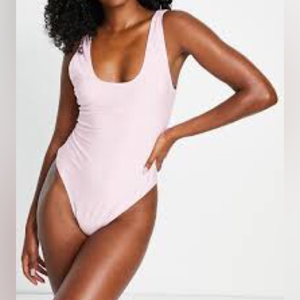 Brave Soul Light Pink One Piece Swimsuit